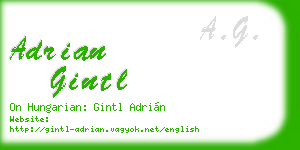 adrian gintl business card